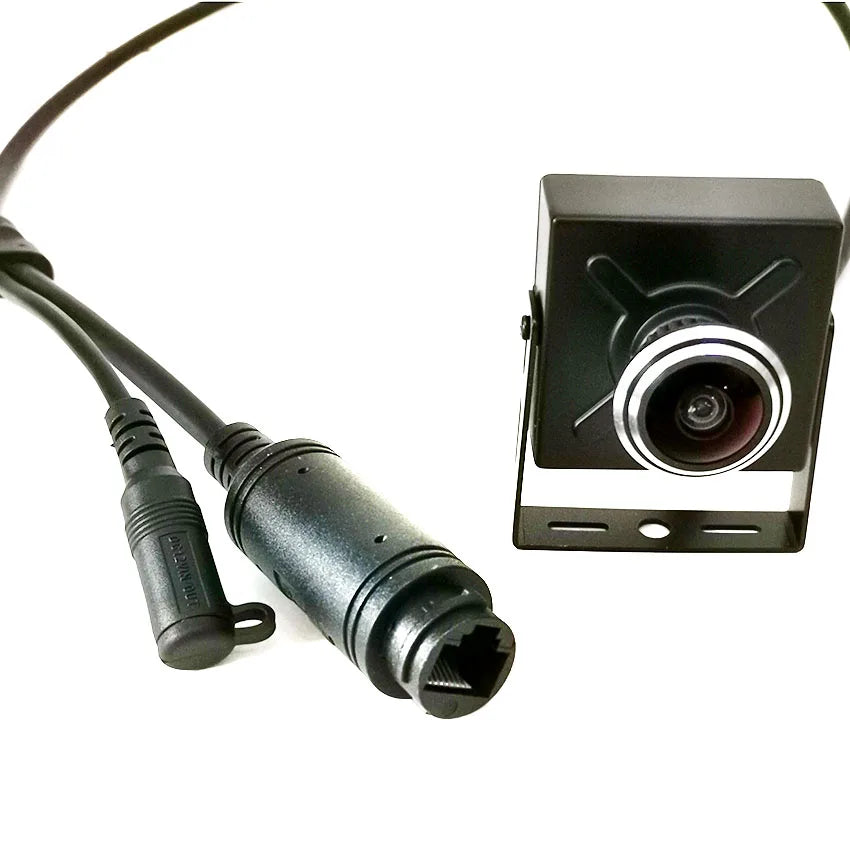 4MP/8MP Metal Mini IP Camera DC 12V or 48V POE 2K/4K H.265 ONVIF IPC Human Motion Detection With Wide View Fisheye Lens 1.8mm
