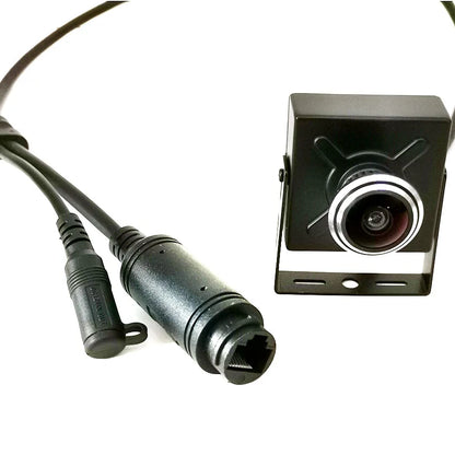 4MP/8MP Metal Mini IP Camera DC 12V or 48V POE 2K/4K H.265 ONVIF IPC Human Motion Detection With Wide View Fisheye Lens 1.8mm