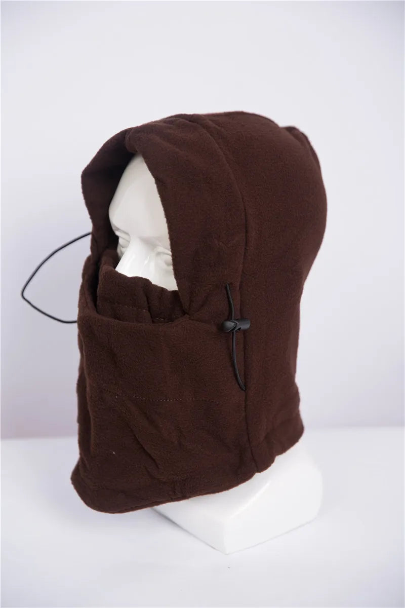 New Fashion Warm Cap Winter Men Women Hats Thermal Fleece Balaclava Hats Neck Warmer Hiking Scarves Outdoor Riding Windproof Cap