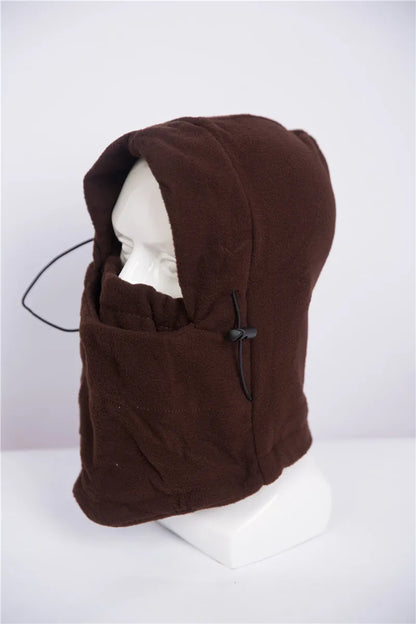 New Fashion Warm Cap Winter Men Women Hats Thermal Fleece Balaclava Hats Neck Warmer Hiking Scarves Outdoor Riding Windproof Cap