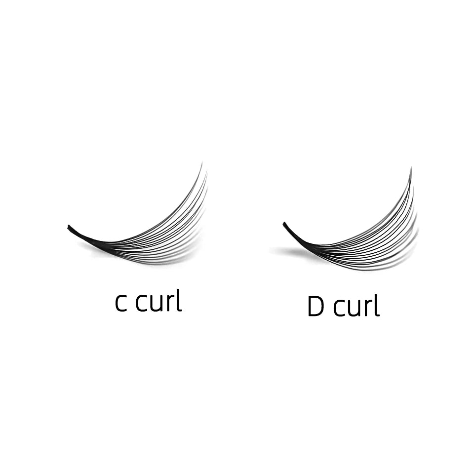AGUUD 5 Trays/Lot Thin Roots Slim Base Premade Fans Lash Sharp Pointy Base Promade Russian Volume Fans Eyelash Extensions Faux