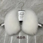 Real Fox Fur Collar Winter Men And Women's Fox Fur Square Collar Natural Fur Scarves For Ladies Neck Warmer Fur Scarf Shawls