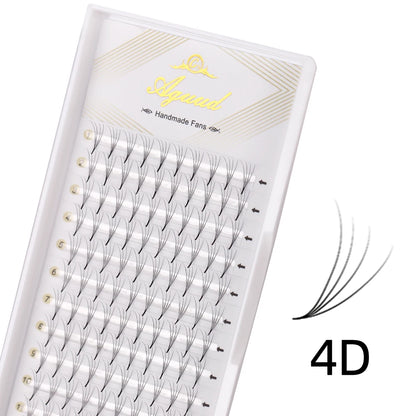 AGUUD 5 Trays/Lot Thin Roots Slim Base Premade Fans Lash Sharp Pointy Base Promade Russian Volume Fans Eyelash Extensions Faux