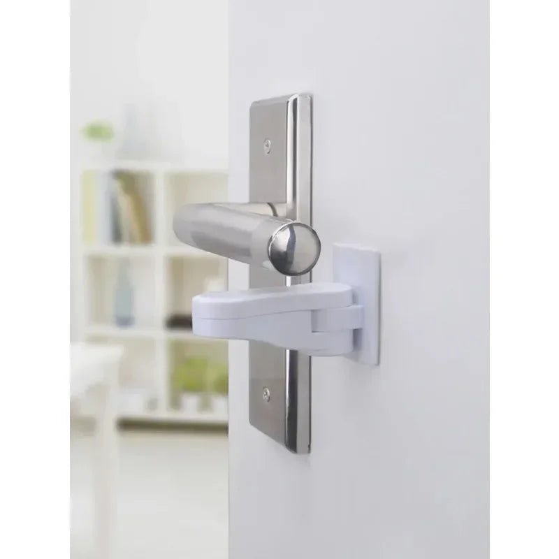 Baby Cabinet Lock for Container Anti-closing Door Blocks Drawers Children Closet Closure Security Rails Stops Plush Handle Hole