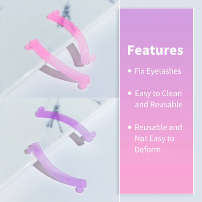 Lomansa 5 Color 10pc Silicone Eyelash Rods Softening Colorful Lash Lift Ribbon Perm Multi-Functional Eyelash Lifting Makeup Tool