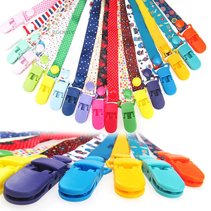 Adjust Baby Pacifier Clip Chain Ribbon Dummy Holder Chupetas Soother Pacifier Clips Leash Strap Nipple Holder for Infant Feeding