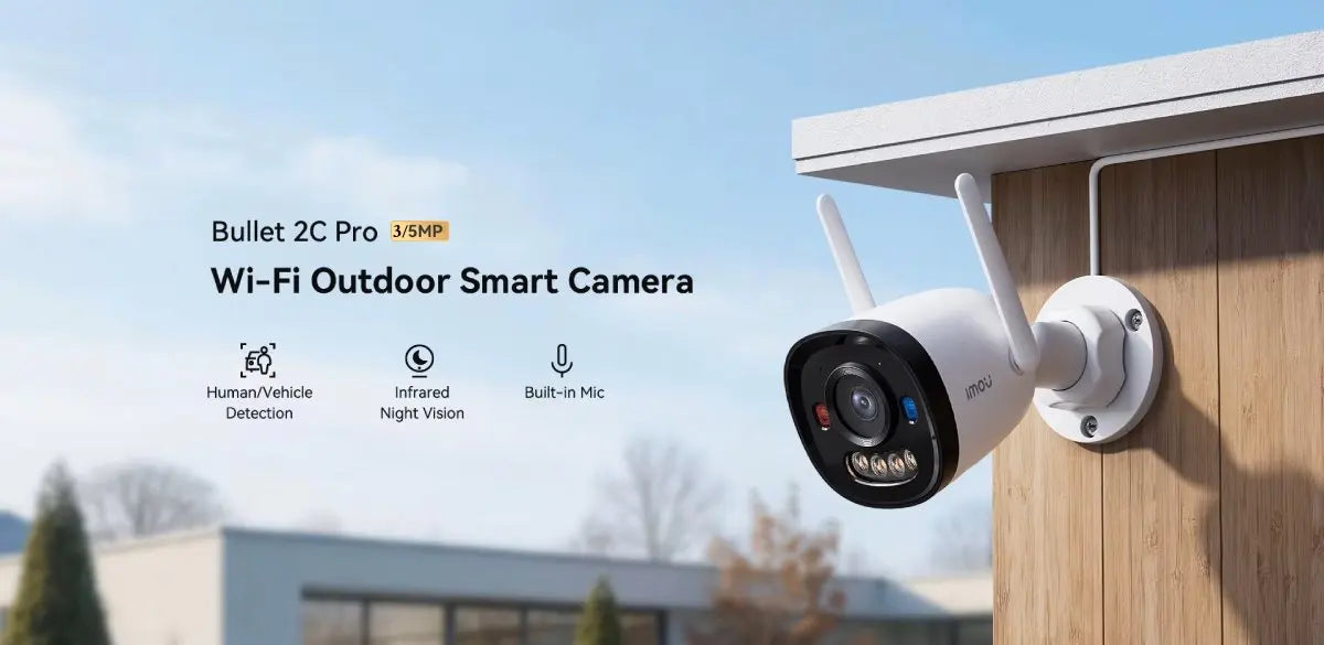 IMOU Bullet 2C Pro 3MP/5MP 2K/3K WiFi 6 Outdoor AOR Mode Security Camera Human Vehicle Detection Night Vision IP67 IP Camera