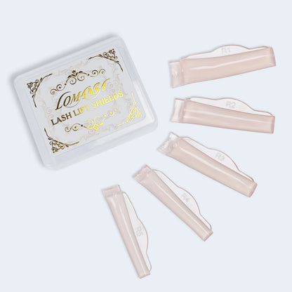 Lomansa 5 Pairs New C Curl Silicone Eyelash Perm Pads Sticky Lash Lift Pad Lifting 3D Eyelash Curler Accessories Makeup Tool