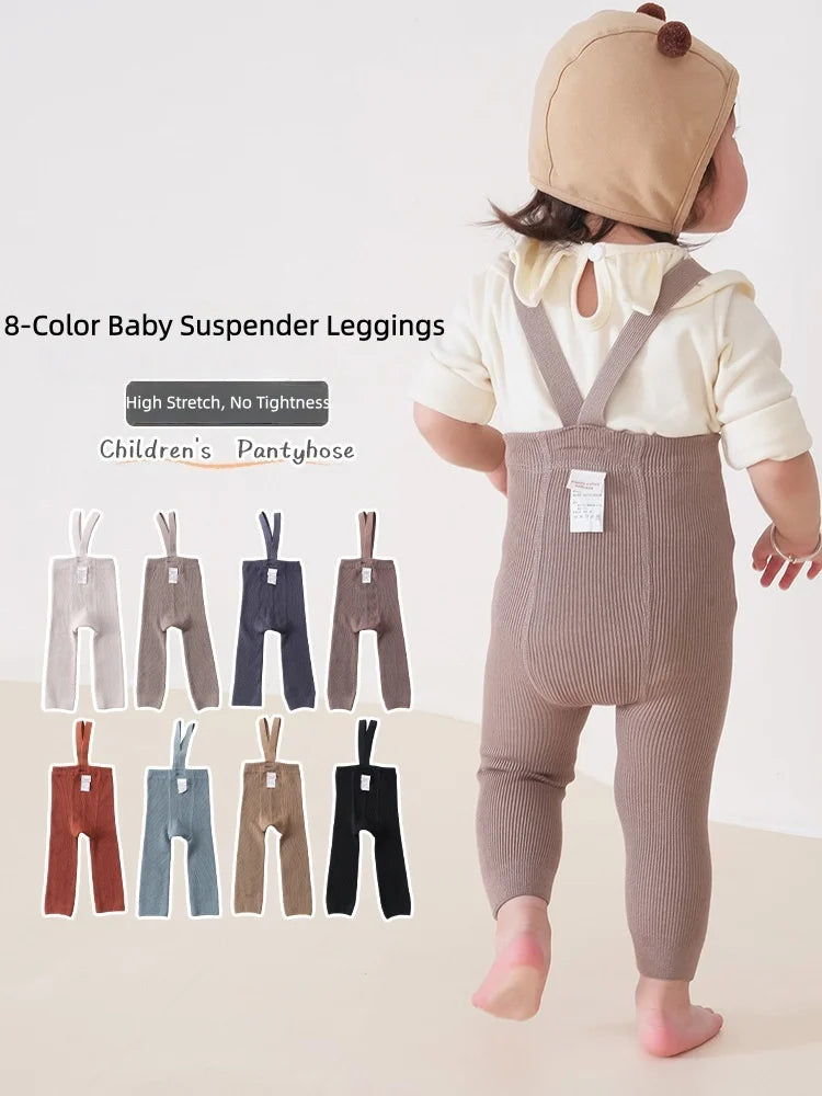 High Waist Toddler Ribbed Infant Baby Pantyhose Cotton High-Stretch Belly Cover Baby Girls Tights 0-2Y Newborn Leggings