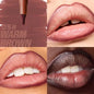Velvet Brown Lip Liner Pencil Nude Matte Waterproof Non-stick Cup Cherry Red Lip Liner Lip Contour Pen Lipstick Makeup For Woman