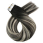 Moresoo Blonde Tape in Hair Extensions Human Hair Natural Straight Seamless Invisible Tape Remy Brazilian Hair for Beauty