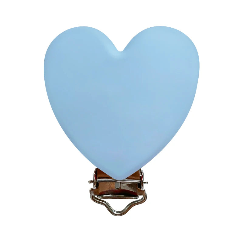 3pcs Silicone Love Pacifier Clip Pacifier Chain Holder Soother Nursing Clips BPA Free Pacifier Chain Accessories