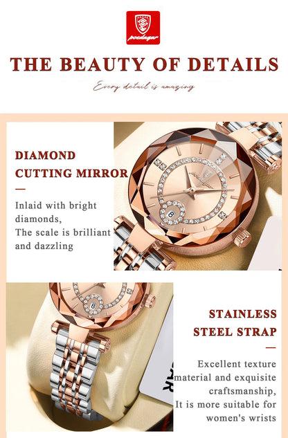 POEDAGAR Luxury Brand Women's Watches Waterproof Stainless Steel Date Ladies Wristwatch Fashion Elegant Quartz Woman Watch Reloj