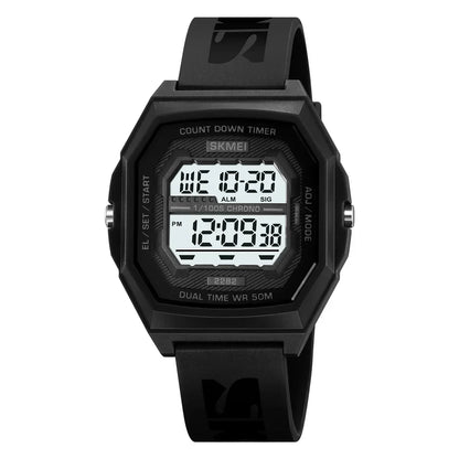 SKMEI 2282 Watches For Men Women 5Bar Waterproof Stopwatch Countdown Wristwatches Reloj Hombre Fashion Digital Sport Electronic
