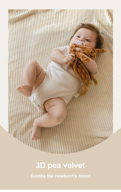 Baby Blanket For Newborn Appease Towel 1Pc Security Blanket Winter Doudou Velvet Soft Infant Facecloth Can Hanging Soother