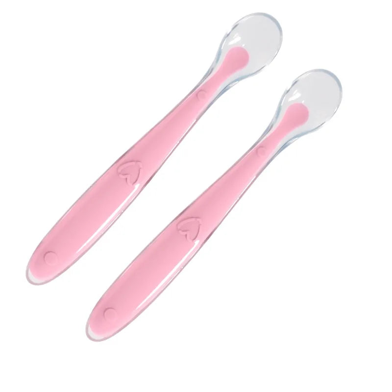 2/1pcs Silicone Spoon for Baby Infant Feeder Spoons for Children Kids Soft Safety Feeding Spoons BPA Free Baby Utensils Flatware