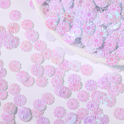 500g/bag 9mm Daisy Sequins - Glitter Flakes for Slime Filling, Nail Art & Phone Case Decor, DIY Resin Craft Accessories