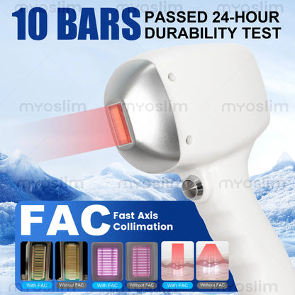 Diode Laser Hair Removal 4 IN 1 7000W FAC 755 808 940 1064nm Soprano Painless Permanent Hair Removal CE Certified Beauty Device