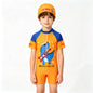 Baby Girls Rash Guard Swimsuits Bow Print Zip Up Short Sleeve Stand Collar Baby Girls Swimwears Bathing Suit 2 3 4 5 6 8 10Years