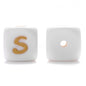 10Pcs 12mm Silicone Letters Beads English Alphabet Baby Teether For Personalized Name Pacifier Chain Clip Toys Accessories