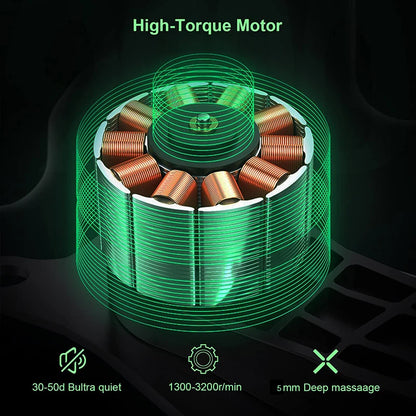 Electric Massage Gun Deep Tissue Facial Massgaer 8 Heads Arms Back Leg Muscle Relaxing For Body Back Arm Sport Fitness