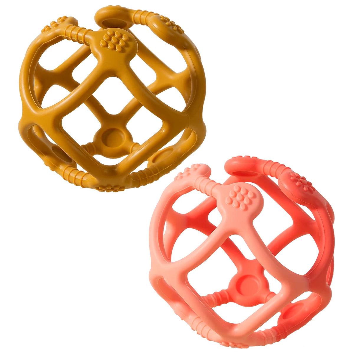 Color Kids 1PCS Silicone Baby Toy Ball Shape Chewing Toys Toddler Teether Toy BPA Free Teething Toys For Babies Soft Baby Stuff