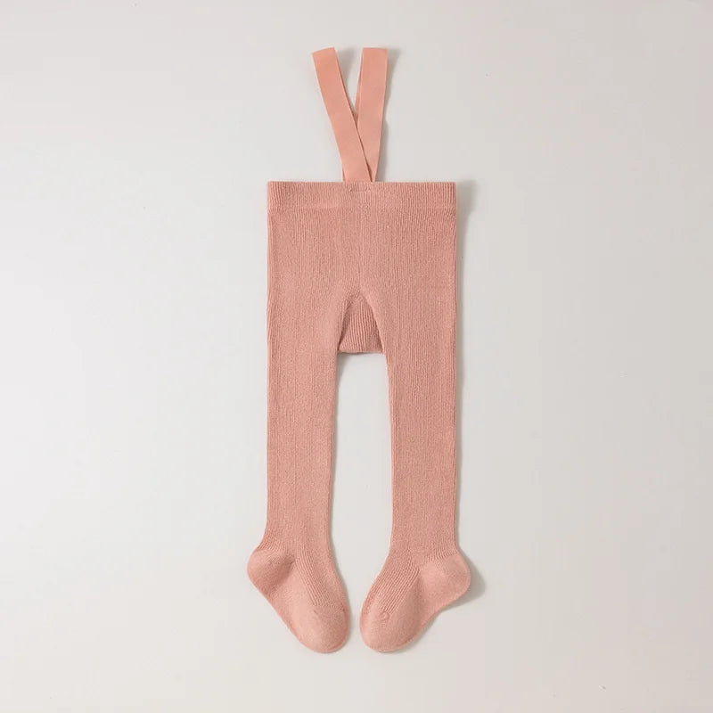 High Waist Toddler Ribbed Infant Baby Pantyhose Cotton High-Stretch Belly Cover Baby Girls Tights 0-2Y Newborn Leggings