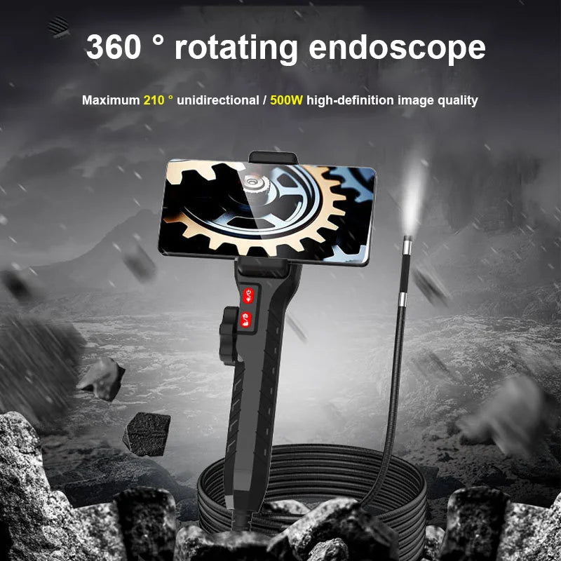 8.5/6.2/3.9mm Single Lens 1080P Endoscope 360° 2 Ways Suitable for Automotive Diesel Engine Carbon Deposition Aviation Detection