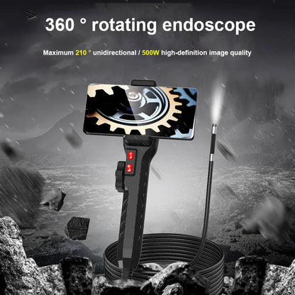 8.5/6.2/3.9mm Single Lens 1080P Endoscope 360° 2 Ways Suitable for Automotive Diesel Engine Carbon Deposition Aviation Detection