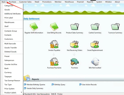 POS Software, Cash Register Software, Catering Retail Stores, Supermarkets