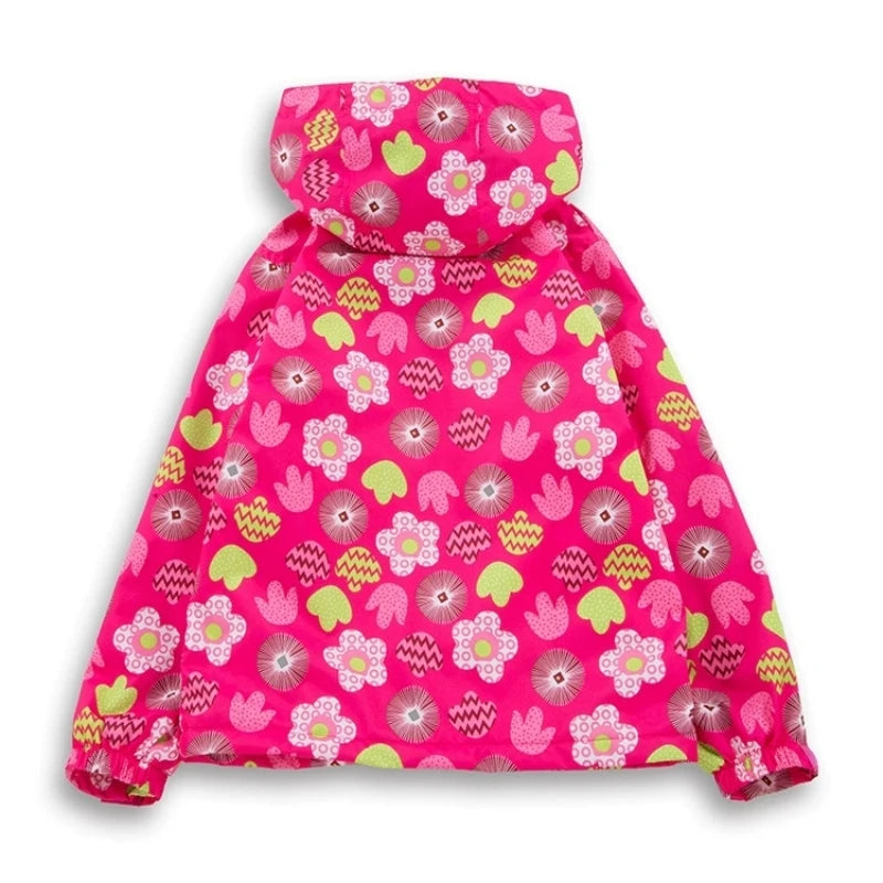 Dubbped Girl Polar Fleece Waterproof Jacket Spring Autumn Children Coats Sport Casual Kids Jackets Double-deck Windproof Jackets