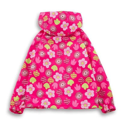 Dubbped Girl Polar Fleece Waterproof Jacket Spring Autumn Children Coats Sport Casual Kids Jackets Double-deck Windproof Jackets
