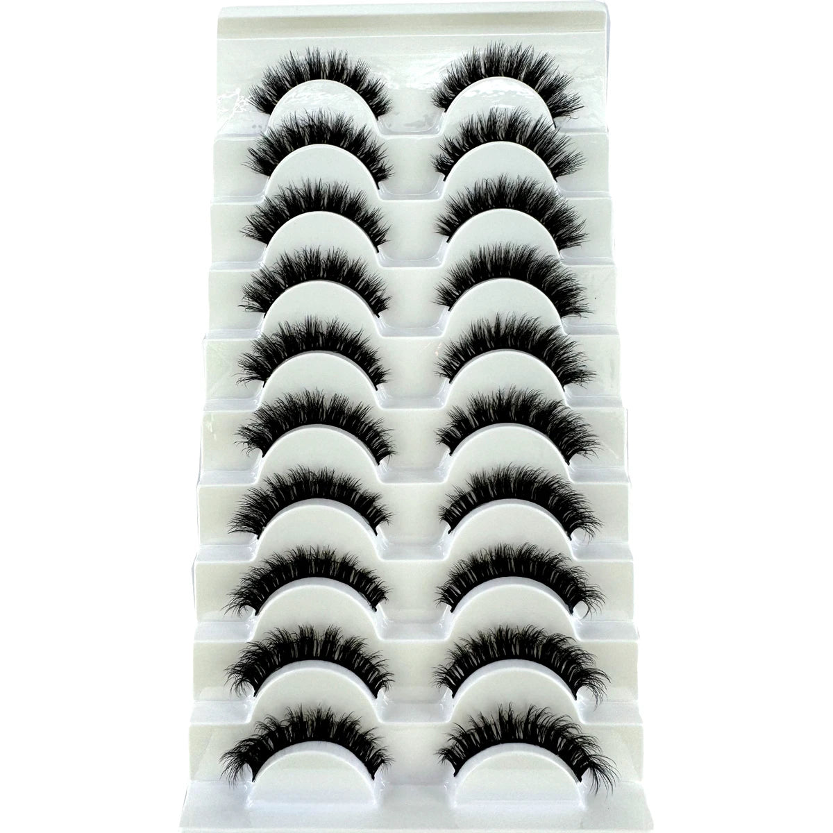 New Cat Eye Artificial Mink Eyelash 3D Curling Natural and Realistic Messy Tail Eye Extended Soft Eyelash