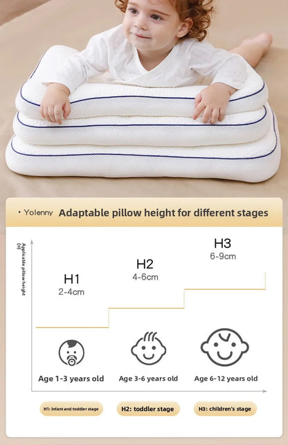 1-16 Years Kids Pillow Neck Protection Children's Partition Pillows Baby Bedding Kindergarten All Seasons Kids Sleeping Pillow
