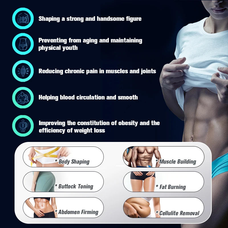 MYOslim HI-EMT Electromagnetic Muscle Stimulation System 6500W EMS 15T Body Shaping Machine for Beauty Salon Fitness Center Use