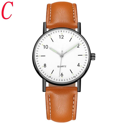 Trendy Fashion Dial Watch Hot Selling Luminous Women Watch Navy Leather Strap Precise Timekeeping Stylish Modern Wristwatch