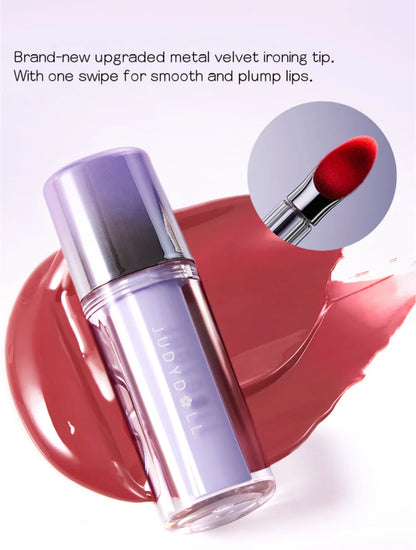 Judydoll Dual Finish Watery Lip Gloss 2.4g Nurturing Hydrating Color Fresh Makeup Cosmetics