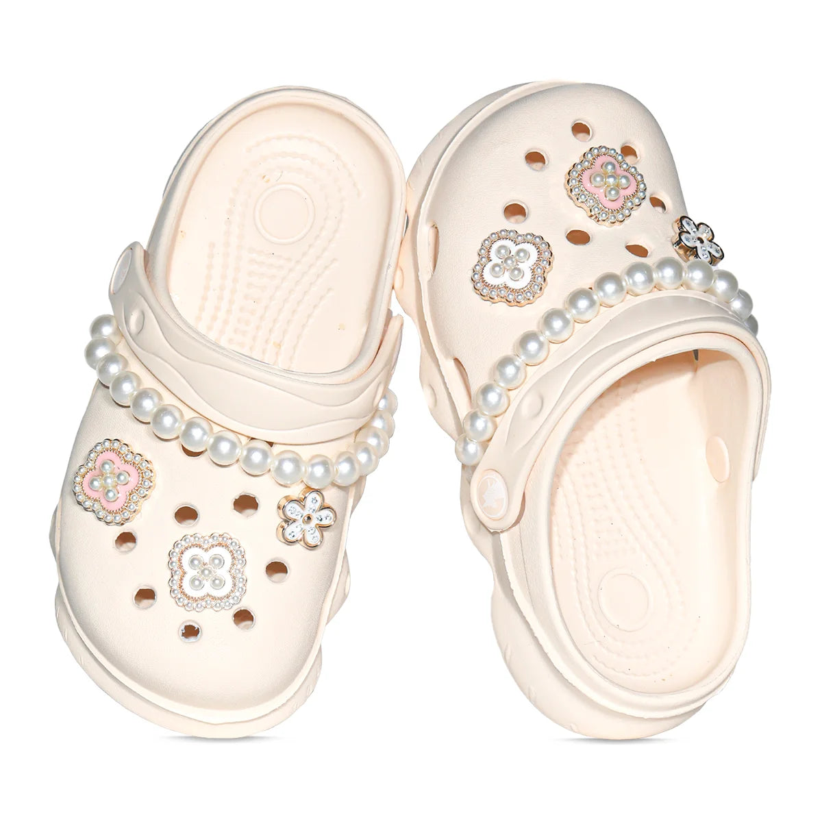 Kids' Glitter Clog, Lightweight EVA Garden Shoes, Waterproof Non-Slip Sandals, Comfortable Slip-On Shoes for Indoor Outdoor 1214