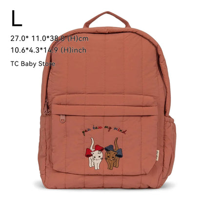 KS Baby Backpack 2024 New Kids Schoolbag Kindergarten Bags Brand Traveling Mom Cherry Lemon Children's Boys Girls Storage