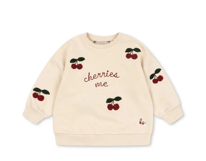 2026 KS Autumn Baby Boys Cotton Sweatshirts Tennis Pullovers Shorts Sets Kids Clothes Girls Cherry Sweatshirts Hoodies Trousers