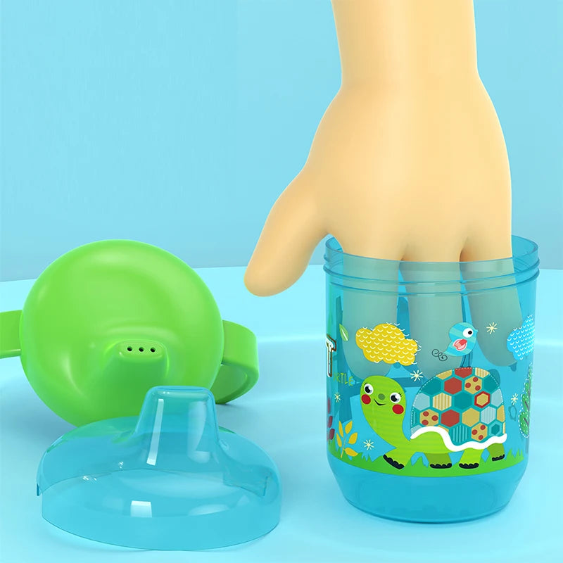 Duckbill Training Cup with Handles for Infants Baby Special Water Cup for Toddler Boy Girl Learning Independent Drinking Cup