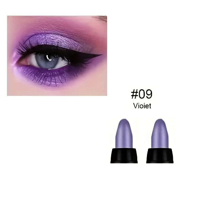 16 Colors Pearlescent Eyeliner, Color Glitter Waterproof Long-Lasting Eye Makeup Non-smudge Eyeliner