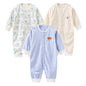 3PCS Baby Girl Clothes Set Cotton Newborn Unisex Baby Boy Clothes Cartoon Active Pajamas One-Pieces Print Autumn Ropa Bebe
