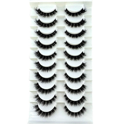 New Cat Eye Artificial Mink Eyelash 3D Curling Natural and Realistic Messy Tail Eye Extended Soft Eyelash