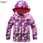 Dubbped Girl Polar Fleece Waterproof Jacket Spring Autumn Children Coats Sport Casual Kids Jackets Double-deck Windproof Jackets