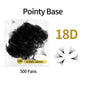 ABONNIE 500 Fans Loose Fan 6D-20D Pointy Base Premade Fans Sharp Thin Slim Medium Stem Volume Russian Eyelashes Extensions
