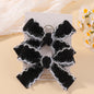 2pcs Knitting Wool Bow Barrettes Striped Lace Bow Hair Clip For Girl Baby Autumn Decor Hair Accessories Kid Party Wear Hairpin
