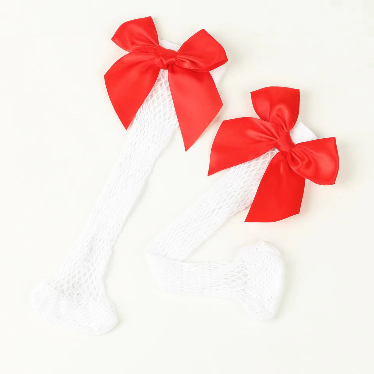 Baby Ankle High Lace Fishnet Vintage Short Socks Girl's Mesh Bow Fishnet Stockings Cute White Black Fashion Parent Child Socks