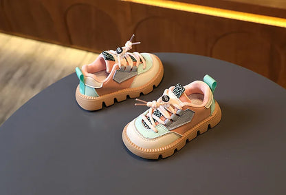 DIMI Autumn New Children Shoes Pu Leather Kids Sneakers  Baby Toddler Shoes Comfortable Soft Boys Girls Casual Shoes