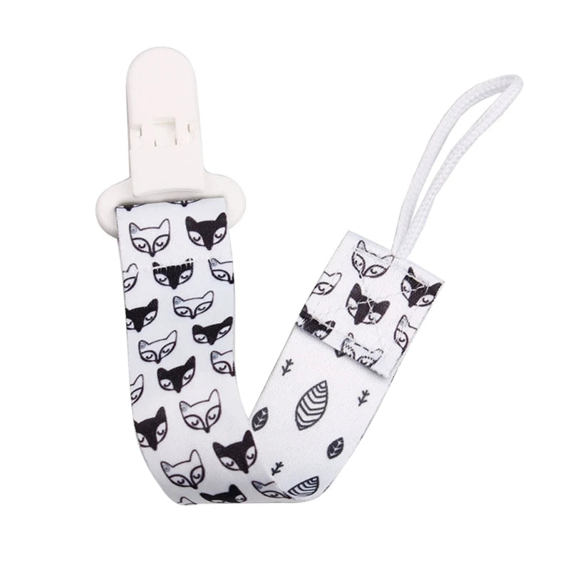 Baby Pacifier Clip Cartoon Pattern Pacifier Strap with Fun& Attractive Design